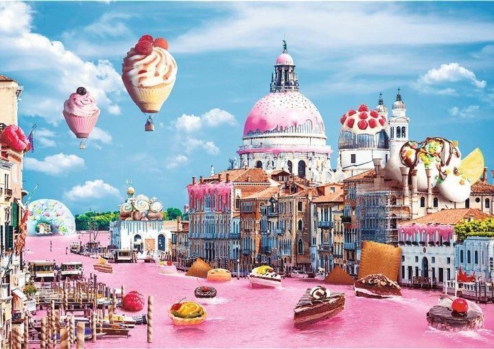 Пазли Funny Cities - Солодощі у Венеції (1000 елм.) 10598 (Trefl) 10598 фото