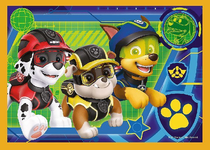 Пазли 4 в 1 Цуценячий патруль на відпочинку. Viacom PAW Patrol 34395 (Trefl) 34395 фото