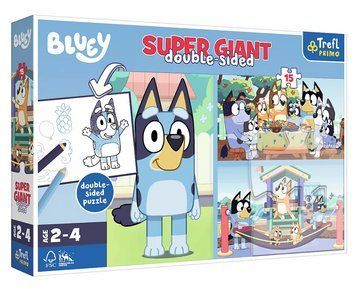 Пазли Super Giant Пригода з Блу. Adventure with Bluey (15 ел.) 42010 (Trefl) 42010 фото