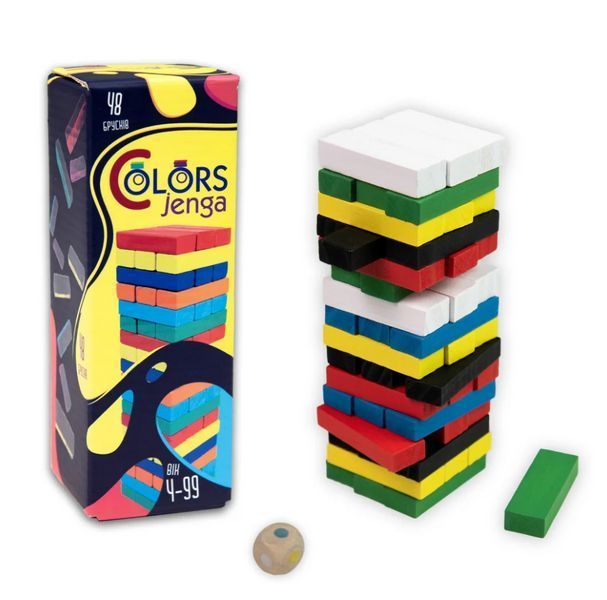 Настільна гра Colors Jenga 30717 (Strateg) 30717 фото