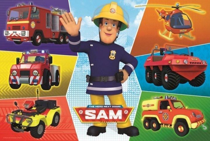Пазли Транспорт пожежника Сема. Prism A&D Fireman Sam (100 ел.) 16354 (Trefl) 16354 фото