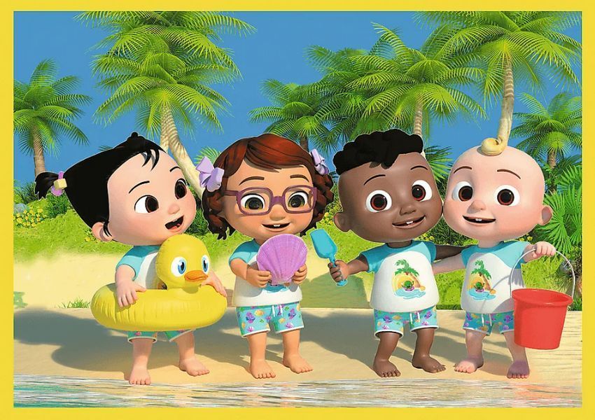 Пазли 4 в 1 Cocomelon. Meet the characters. Кокомелон. Знайомство з героями (12,24,20,15 ел.) 34647 34647 фото