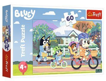 Пазли Весела собачка. Happy Bluey (60 ел.) 17384 (Trefl) 17384 фото