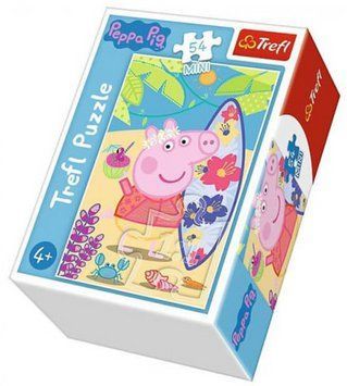 Пазли Mini Відпочинок на пляжі. Свинка Пеппа. Peppa Pig (54 ел.) 19626 (Trefl) 19626 фото