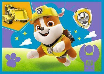 Пазли 4 в 1 PAW Patrol, Running Pupies. Щенячий патруль (12,24,20,15 ел.) 34628 (Trefl) 34628 фото