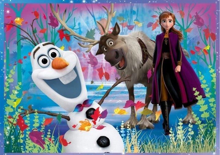 Пазли 4 в 1 Крижане серце-2. Мандрівка у невідомість. Disney Frozen 2. (35,48,54,70 ел.) 34323 (Tref 34323 фото