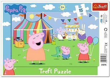 Пазли Рамкові - Свинка Пеппа. У парку розваг. Peppa Pig (15 ел.) 31276 (Trefl) 31276 фото