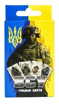 Карткова гра ЗСУ 30787 (Strateg) (жовто-блакитна) 30787 фото
