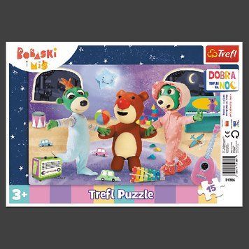 Пазли Рамкові - Час засинати. Сім&rsquo;я Трефликів (15 ел.) 31386 (Trefl) 31386 фото