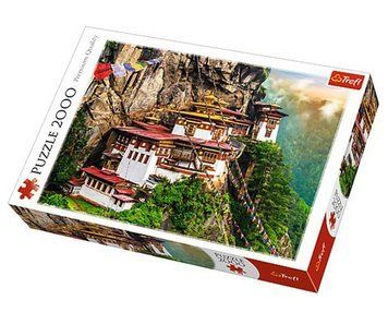 Пазли Буддистський Монастир Гніздо тигра. Бутан (2000 ел.) 27092 (Trefl) 27092 фото