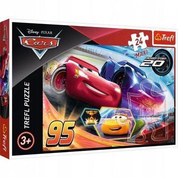 Пазли Maxi Тачки 3. Нехай переможе найкращий. Disney Cars 3. (24 ел.) 14264 (Trefl) 14264 фото