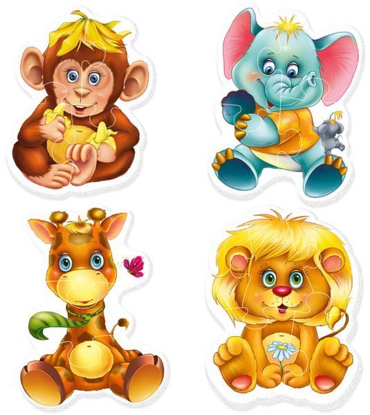 Пазлы Baby Puzzle. &laquo;Зоопарк&raquo; (Vladi toys) Арт. VT1106-10 фото