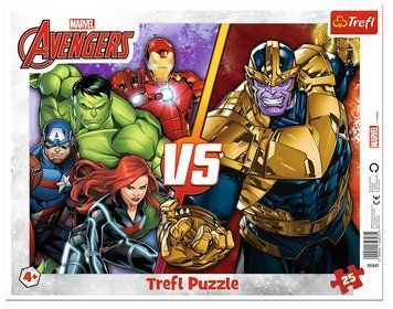 Пазли Рамкові Непереможна команда месників. Disney Marvel (25 ел.) 31427 (Trefl) 31427 фото