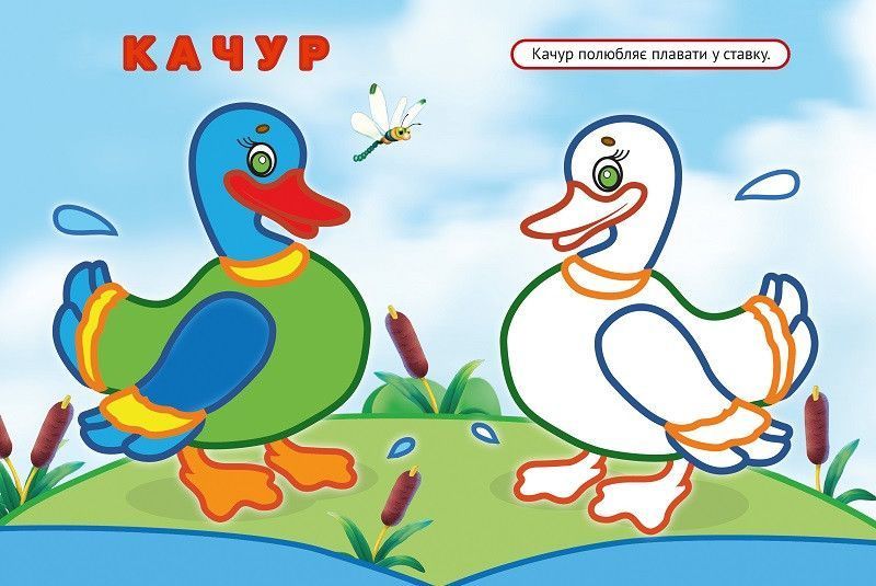 Книга Упізнай і розфарбуй (Мишеня і півник) (Vivat) 00000008357 фото