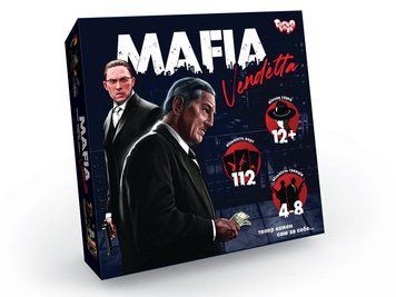 Настільна гра "Mafia. Vendetta" MAF-01-01U Мафія (Danko Toys) (укр.) 00000029185 фото