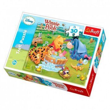 Пазли Вінні Пух. Купання П&rsquo;ятачка. Disney Winnie the Pooh (30 ел.) 18198 (Trefl) 18198 фото