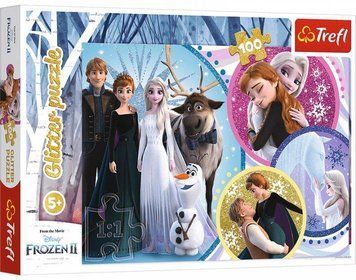Пазл Glitter - Крижане серце-2. У сяйві кохання. Disney Frozen 2 (100 ел.) 14817 (Trefl) 14817 фото