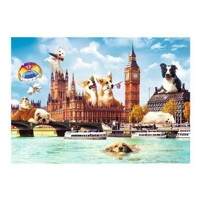 Пазли Funny Cities - Собаки у Лондоні (1000 елм.) 10596 (Trefl) 10596 фото